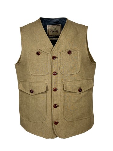 Capalbio massa linen gilet - capalbio,