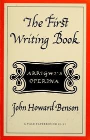 First writing book - writing,