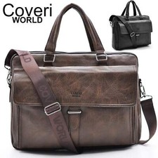 Borsa Uomo COVERI Tracolla Pelle Ventiquattrore Portadocumenti cartella vintage