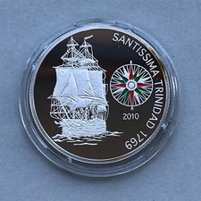 BENIN Argento 1000 Franchi 2010 SANTISSIMA TRINIDAD SPEDIZIONE Proof