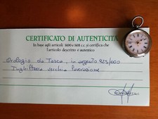 Orologio da tasca in argento 925 lavorazione Vecchia Inghilterra