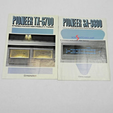 PIONEER TX-6700 & SA-9800 TUNER AND AMPLIFIER ELECTRONICS SALES BROCHURES INFO