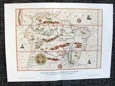 Mappa Dell'America Atlante Spagnolo Del 1582 Stampa Del 1903