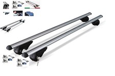 BARRE ALLUMINIO VOLKSWAGEN TOURAN CON RAIL ANNO 2011 SERRATURE ANTIFURTO 