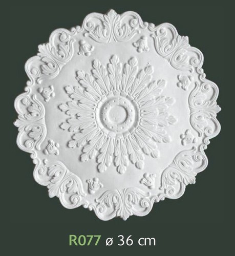 Rosone gesso bianco per - rosone, in