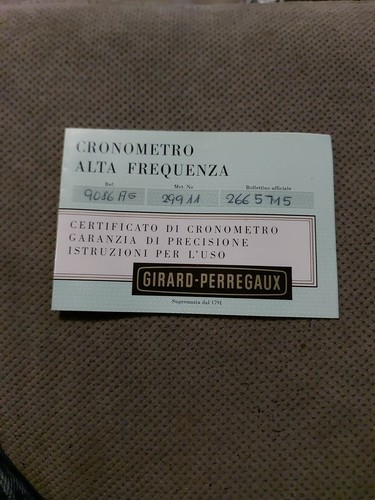 Certificato girard - certificato, x
