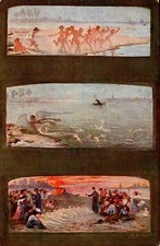 Cartolina - La Sciagura di Arena Po - Sidoli - FP - NV