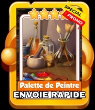 Palette de peintre x 1 carte