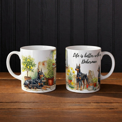 Tazza cane doberman vita è - tazza,