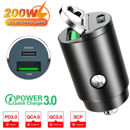 Caricatore auto 100w - 100w, pd