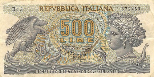 Italy 500 lire 20 6 - ,