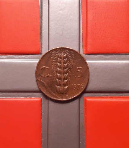 Centesimi 1936 spiga - , 5