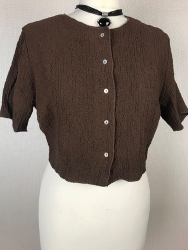 Camicia zara marrone crepe - zara,