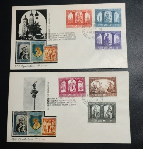Vaticano 1966 buste - vaticano,