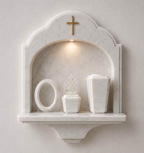 Vaso cornice lampada marmo - cornice,