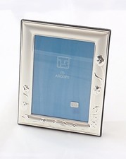 Cornice argento satinata con tulipani misura foto 9x13 