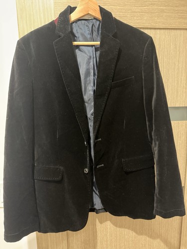 Blazer uomo zara nero velluto - uomo,