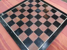 Scacchiera antica marmo nero