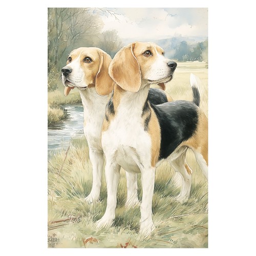 Poster realistico cani - poster,