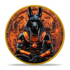 Moneta simbolo sacro Anubi dio