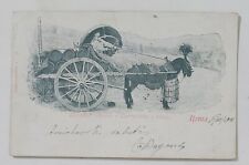 21984 Cartolina - Roma Costume romano - Carrettiere a vino - VG 1901