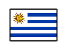 Adesivo bandiera Uruguay mondo