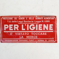 insegna smaltata Serigrafata