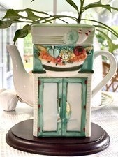 Teiera Vintage Twining’s Of London Porcellana Bowling, Tema Insalata~A+ Da Collezione