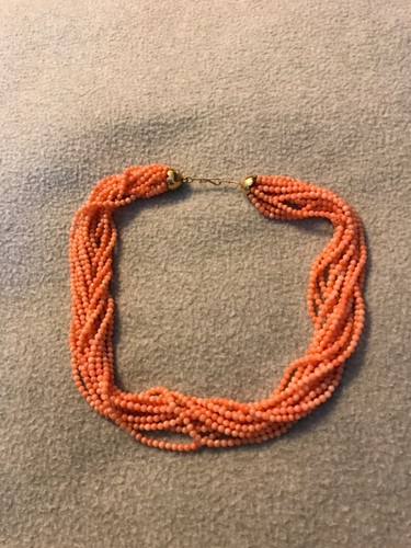 Collana corallo antico - corallo,