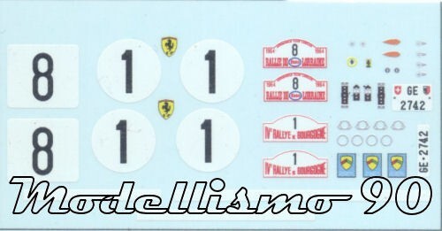 Decal ferrari 250 - decal,