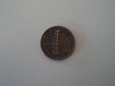 MONETA 5 CENT CENTESIMI LIRE