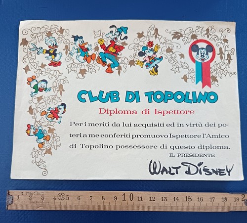 1339a club topolino - topolino, diploma