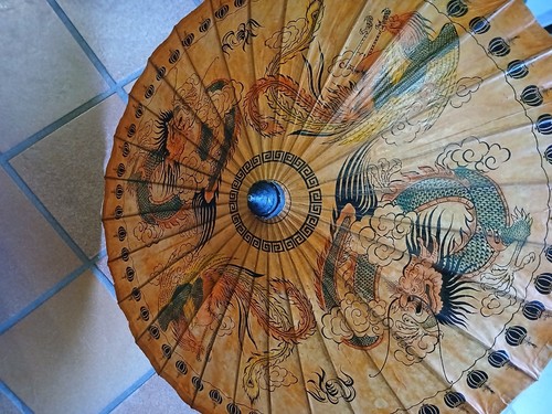 Ombrello orientale vintage - ombrello,