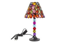 Lampada tavolo perle abat-jour