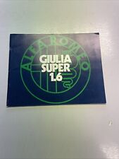 ALFA ROMEO GIULIA SUPER 1.6