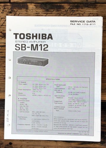 Toshiba m12 amplificatore - sb-m12,