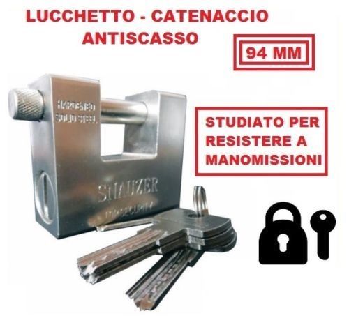 Lucchetto acciaio temprato - acciaio,