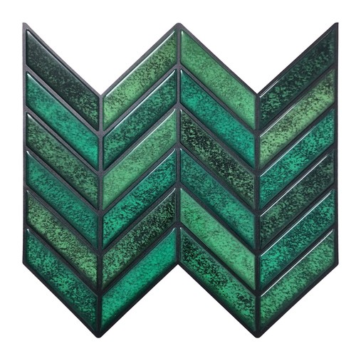 Mosaicowall emerald green - green, peel