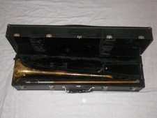 VINTAGE 1948 CONN 4H VICTOR SLIDE TROMBONE - LEGGERO, PICCOLO FORO, CAMPANA 7"