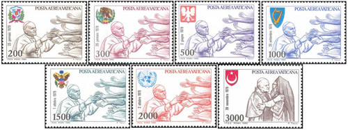 1980 vaticano posta aerea - posta,