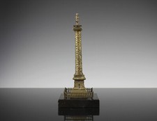 Modellino Grand Tour Colonne Vendome Francia Parigi 1860 circa Napoleone