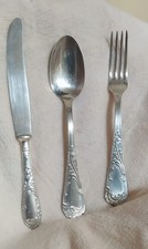 set di posate d'argento 800