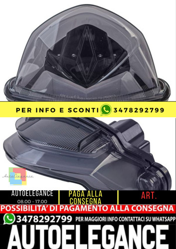 ⭐Fanale posteriore moto a