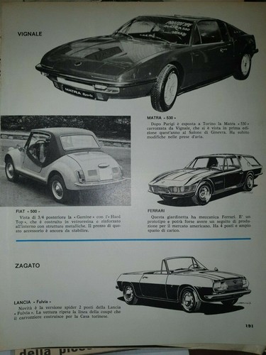 Fiat 500 zagato matra - zagato,