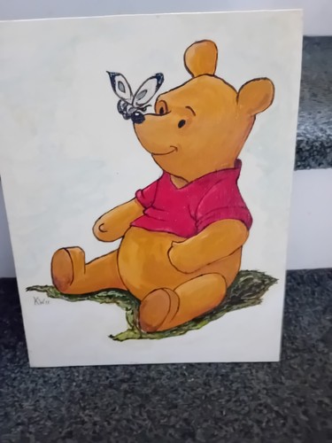 Quadro acrilico winnie the - acrilico,