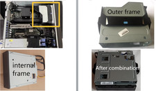 DELL T5810 T5600 T3600 T3610 T5610 ODD CADDY 3.5 HDD Dual 2.5 SSD sostituire 88PWP