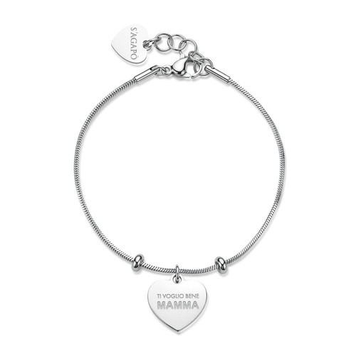 Bracciale sagapò sle01 cuore - bracciale,