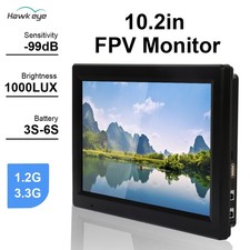 Occhio di Falco 1,2G/3,3G 64CH FPV Monitor Little Pilot Captain X 10,2'' 1000LUX con DVR