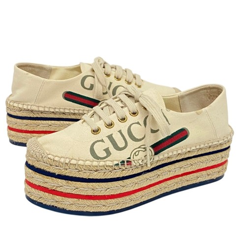 Gucci scarpe espadrillas logo