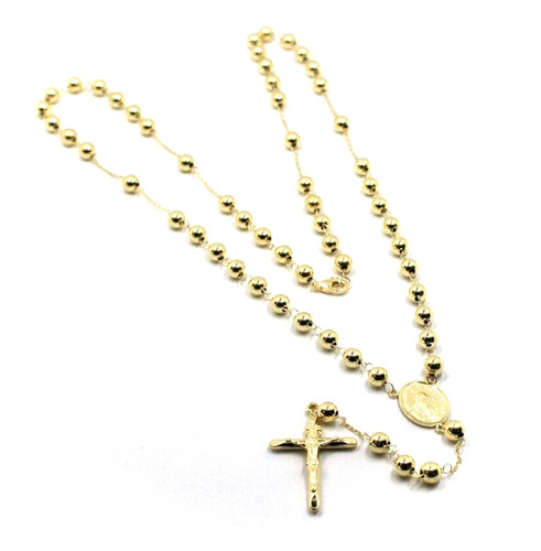 Collana rosario oro giallo - rosario,